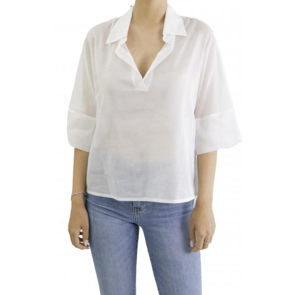 Camicia in cotone con colletto  Options 